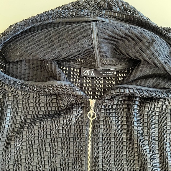 Zara Jackets Textured Bomber Jacket - Picture 5 of 7